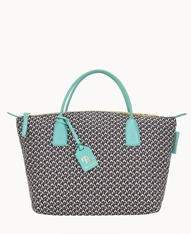 Dooney Roberta Pieri Tatami Fun Small Robertina Tote Aqua ID-s5trItxT Dooney Roberta Pieri Tatami Fun Small Robertina Tote Aqua ID-s5trItxT
