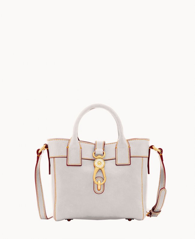 Dooney Florentine Small Amelie Tote Ecru ID-SCfg8nu1