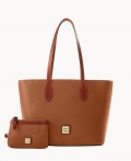 Dooney Pebble Grain Tote With Medium Wristlet Caramel ID-SK4AihRF Dooney Pebble Grain Tote With Medium Wristlet Caramel ID-SK4AihRF