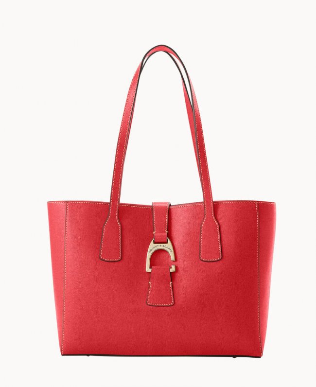 Dooney Saffiano Small Shannon Tote Tomato ID-sLwDfjIr