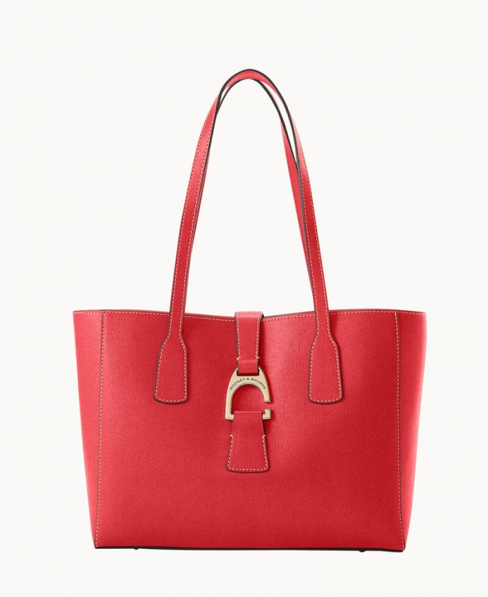 Dooney Saffiano Small Shannon Tote Tomato ID-sLwDfjIr