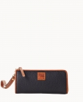 Dooney Pebble Grain Zip Clutch Wristlet Black ID-smxqLes4 Dooney Pebble Grain Zip Clutch Wristlet Black ID-smxqLes4