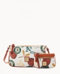 Dooney MLB Oakland A's Lexi Crossbody Sm Coin Case ATHLETICS ID-SVt1M0B1 Dooney MLB Oakland A's Lexi Crossbody Sm Coin Case ATHLETICS ID-SVt1M0B1