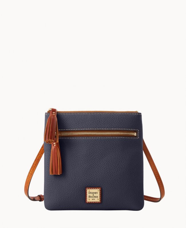 Dooney Pebble Grain Double Zip Tassel Crossbody Midnight Blue ID-tqL1aIa7 Dooney Pebble Grain Double Zip Tassel Crossbody Midnight Blue ID-tqL1aIa7