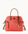 Dooney Pebble Grain Domed Satchel Geranium ID-TrxFjDrD Dooney Pebble Grain Domed Satchel Geranium ID-TrxFjDrD