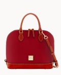 Dooney Pebble Grain Zip Zip Satchel Wine ID-UagksBDr Dooney Pebble Grain Zip Zip Satchel Wine ID-UagksBDr
