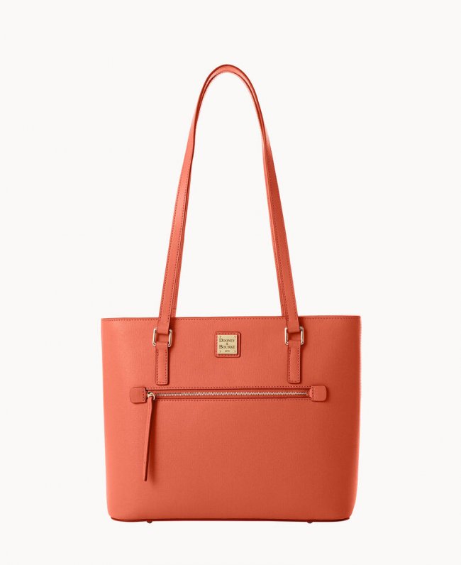 Dooney Saffiano Shopper Coral ID-uLwHSnl6 Dooney Saffiano Shopper Coral ID-uLwHSnl6