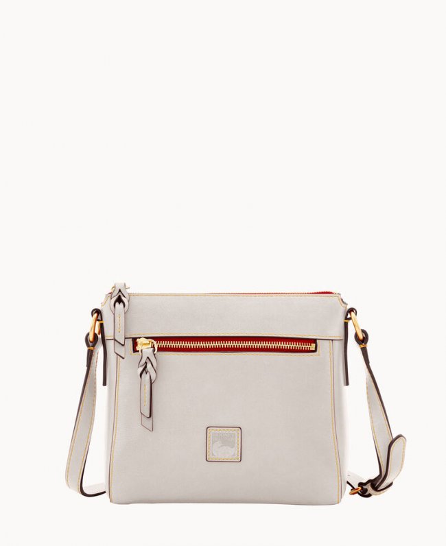 Dooney Florentine Allison Crossbody Ecru ID-VAeBdBGF Dooney Florentine Allison Crossbody Ecru ID-VAeBdBGF