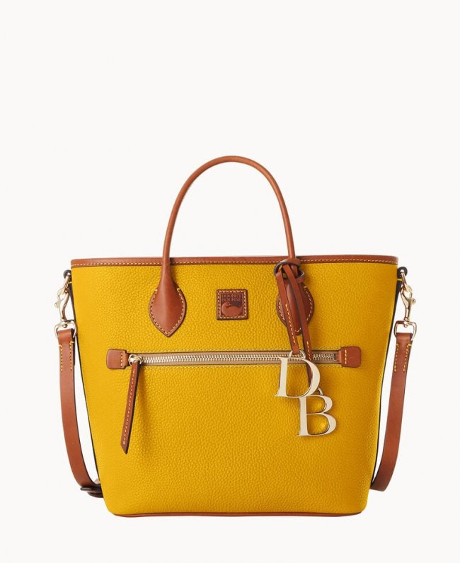 Dooney Pebble Grain Handle Tote Mustard ID-vIgnmp5k Dooney Pebble Grain Handle Tote Mustard ID-vIgnmp5k