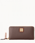 Dooney Pebble Grain Large Zip Around Wristlet Taupe ID-W8NEIf92 Dooney Pebble Grain Large Zip Around Wristlet Taupe ID-W8NEIf92
