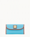 Dooney Pebble Grain Continental Clutch Sky Blue ID-w9vXsQMB