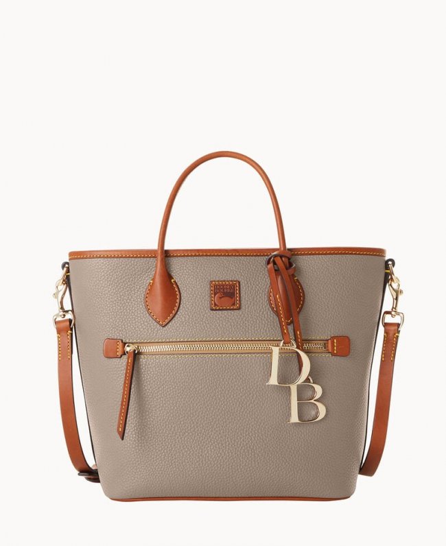 Dooney Pebble Grain Handle Tote Taupe ID-WeA0i6J9 Dooney Pebble Grain Handle Tote Taupe ID-WeA0i6J9