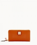 Dooney Pebble Grain Large Zip Around Wristlet Caramel ID-Wiol1MnI Dooney Pebble Grain Large Zip Around Wristlet Caramel ID-Wiol1MnI