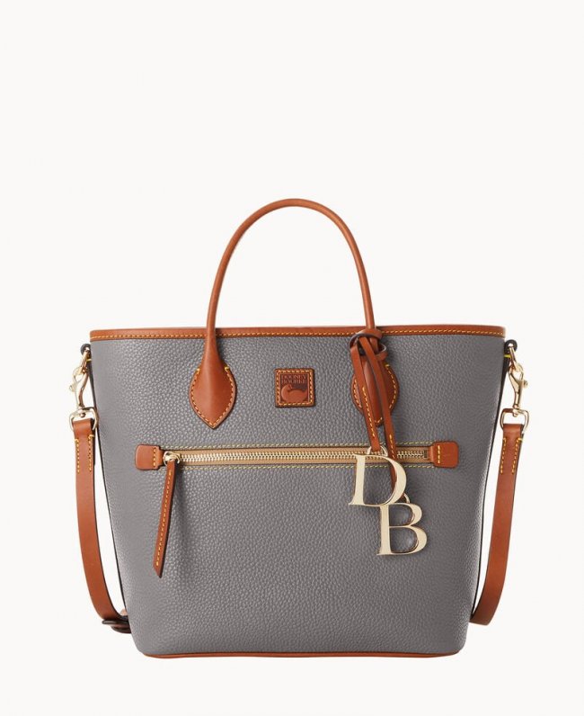 Dooney Pebble Grain Handle Tote Slate ID-WJuSfFiE Dooney Pebble Grain Handle Tote Slate ID-WJuSfFiE