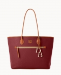 Dooney Pebble Grain Large Tote Wine ID-wVceulzS Dooney Pebble Grain Large Tote Wine ID-wVceulzS