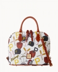 Dooney MLB Pirates Zip Zip Satchel PIRATES ID-XK6rhlZ0 Dooney MLB Pirates Zip Zip Satchel PIRATES ID-XK6rhlZ0
