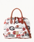 Dooney Collegiate Georgia Zip Zip Satchel U OF GEORGIA ID-XkEJd4XZ Dooney Collegiate Georgia Zip Zip Satchel U OF GEORGIA ID-XkEJd4XZ