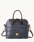 Dooney Denison Satchel Steel Blue ID-YG9WwAdc Dooney Denison Satchel Steel Blue ID-YG9WwAdc