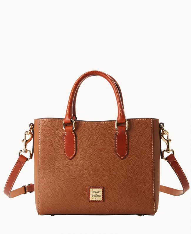 Dooney Pebble Grain Top Handle Tote Caramel ID-Yo87Crmq Dooney Pebble Grain Top Handle Tote Caramel ID-Yo87Crmq