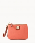 Dooney Pebble Grain Stadium Wristlet Coral ID-yPXOZ22j Dooney Pebble Grain Stadium Wristlet Coral ID-yPXOZ22j