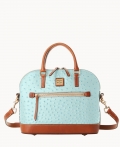 Dooney Ostrich Domed Zip Satchel Light Aqua ID-Zwf2oodk Dooney Ostrich Domed Zip Satchel Light Aqua ID-Zwf2oodk