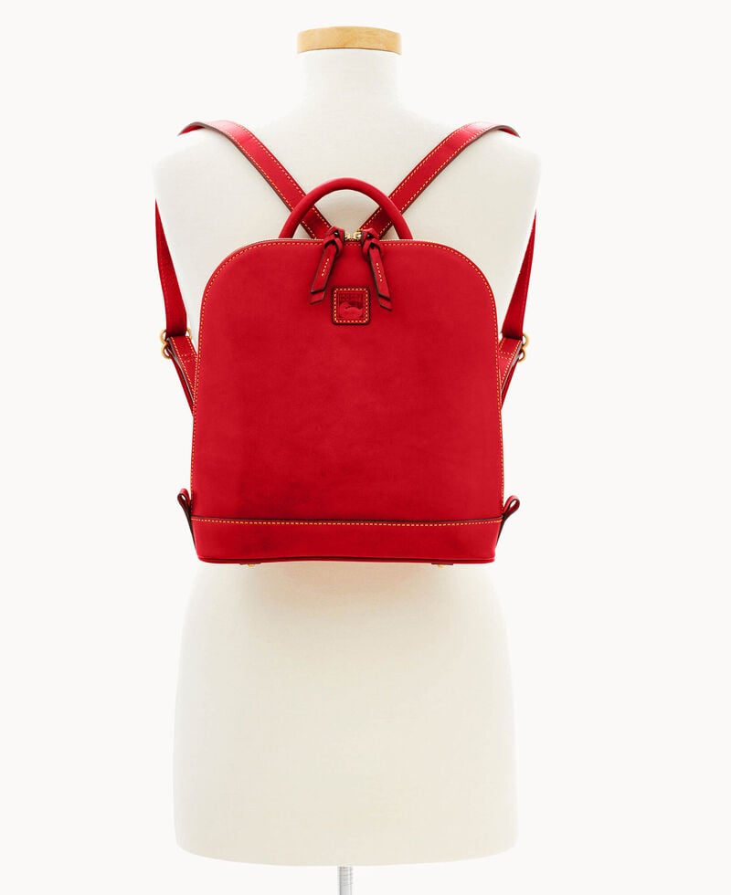 Dooney Florentine Zip Pod Backpack Red ID-2qCgMarY