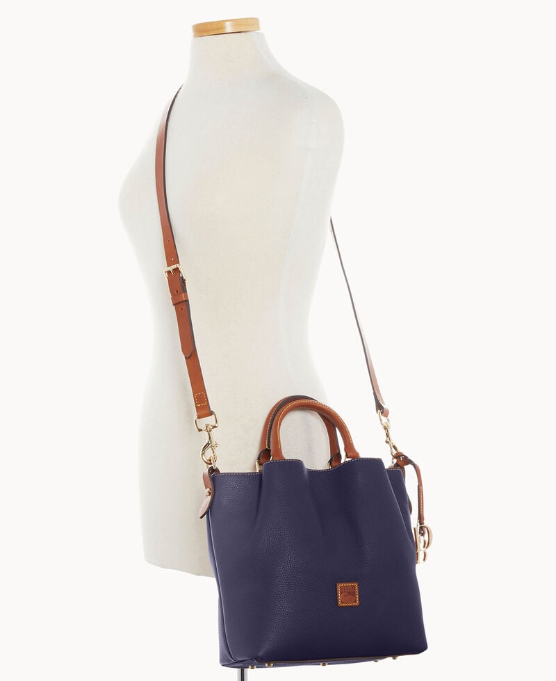 Dooney Pebble Grain Small Barlow Midnight Blue ID-3Z1Wu6bY