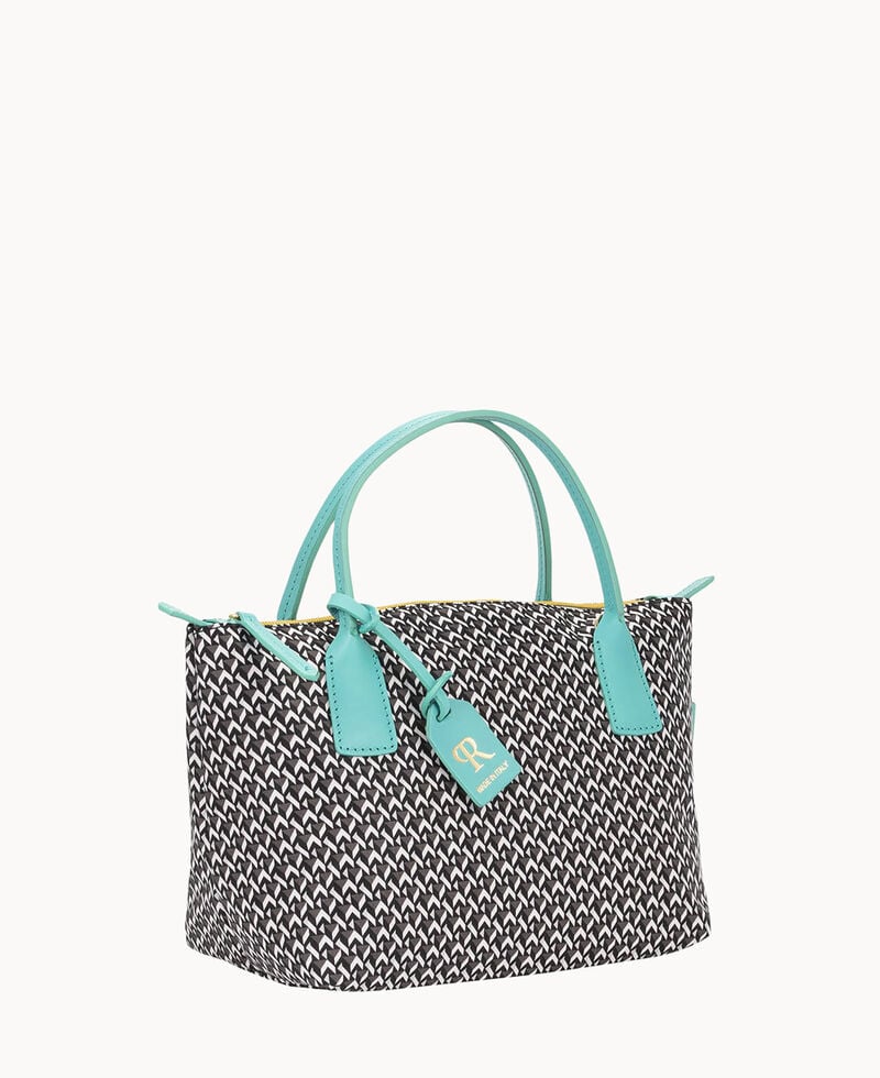 Dooney Roberta Pieri Tatami Fun Mini Robertina Tote Aqua ID-4T6CVDyX