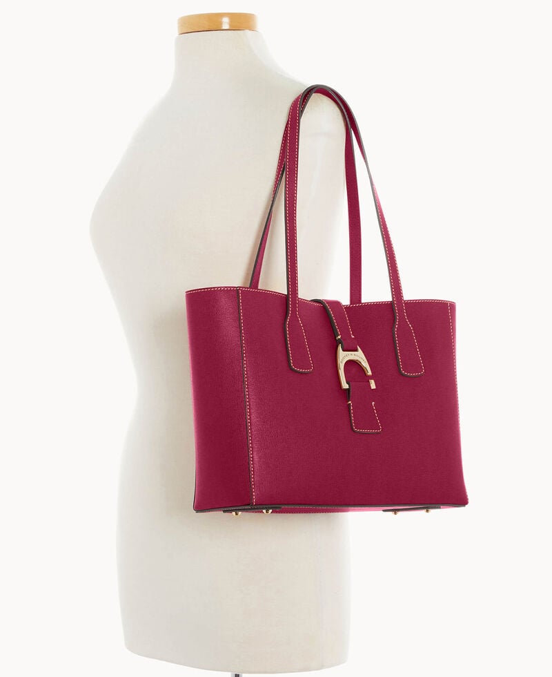 Dooney Saffiano Small Shannon Tote Cranberry ID-5OQ1cxSl