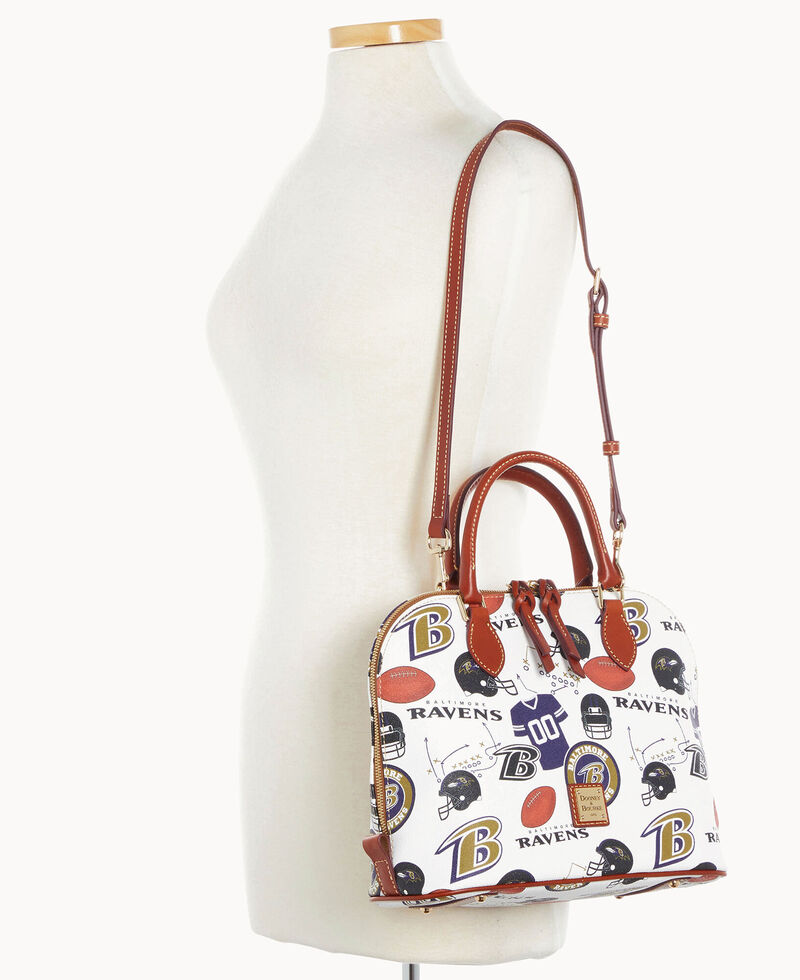 Dooney NFL Ravens Zip Zip Satchel RAVENS ID-5RuQfKpu