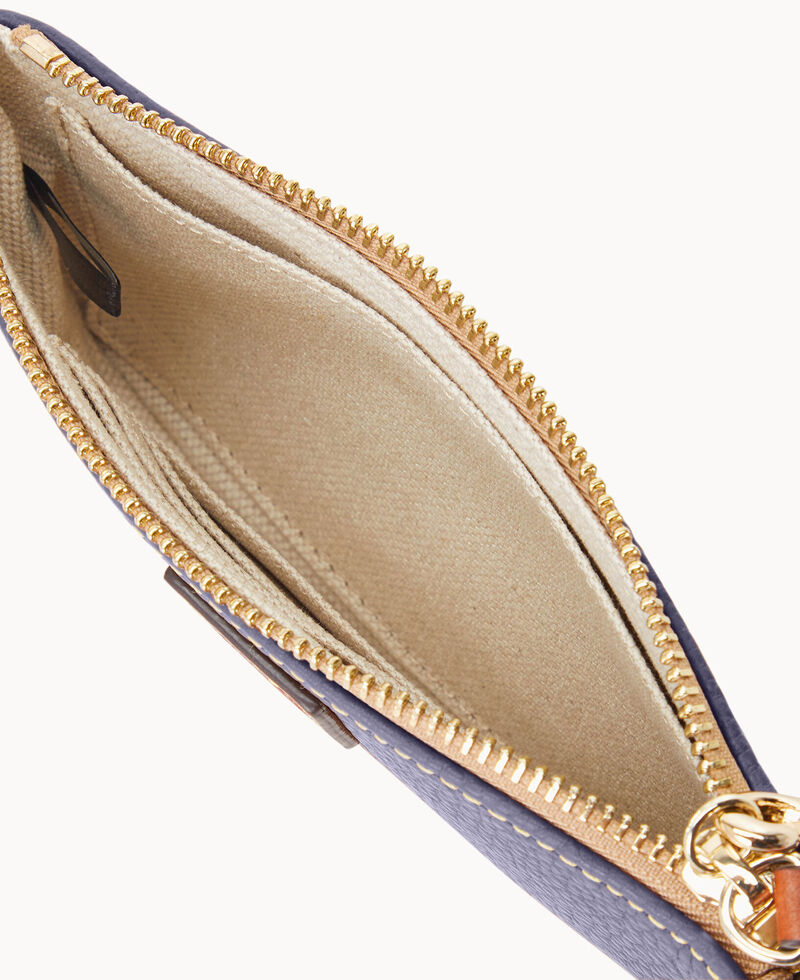 Dooney Pebble Grain Medium Wristlet Midnight Blue ID-6cPTdMl3