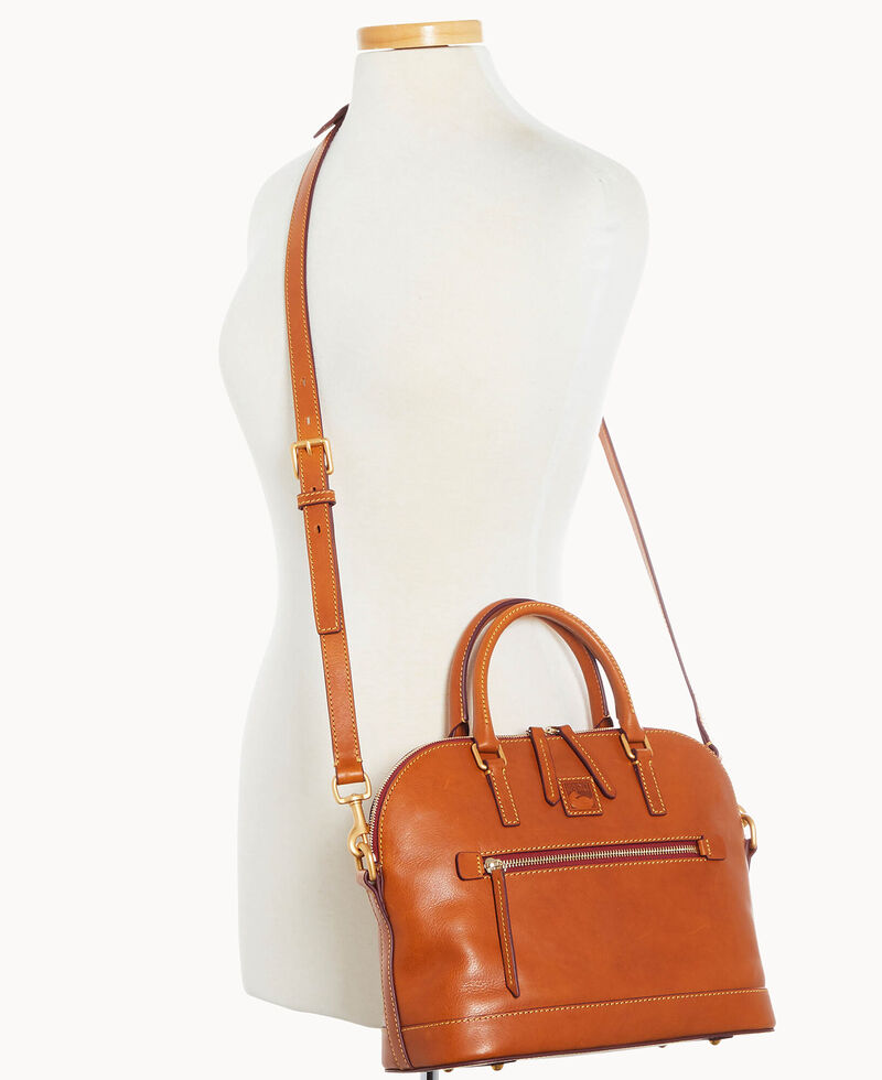 Dooney Florentine Domed Satchel Natural ID-Fh8PZjLD