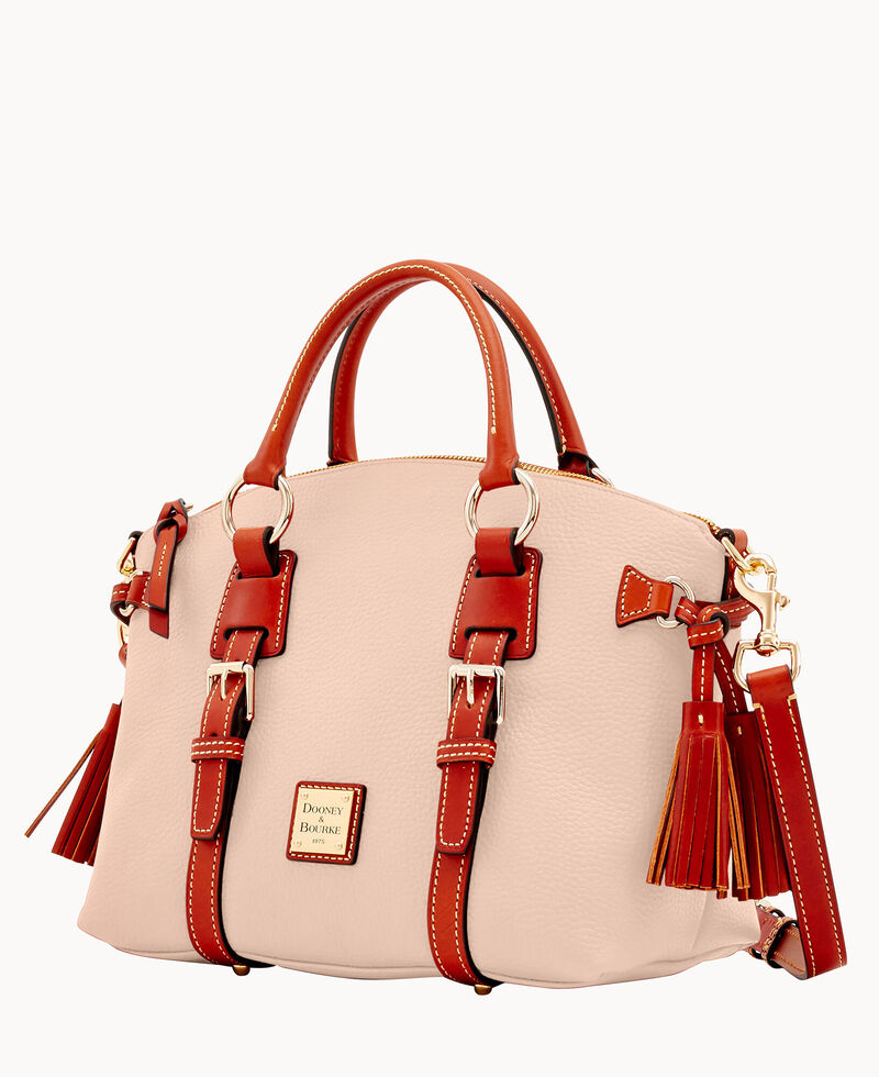 Dooney Pebble Grain Bristol Satchel Blush ID-IS7m8sca
