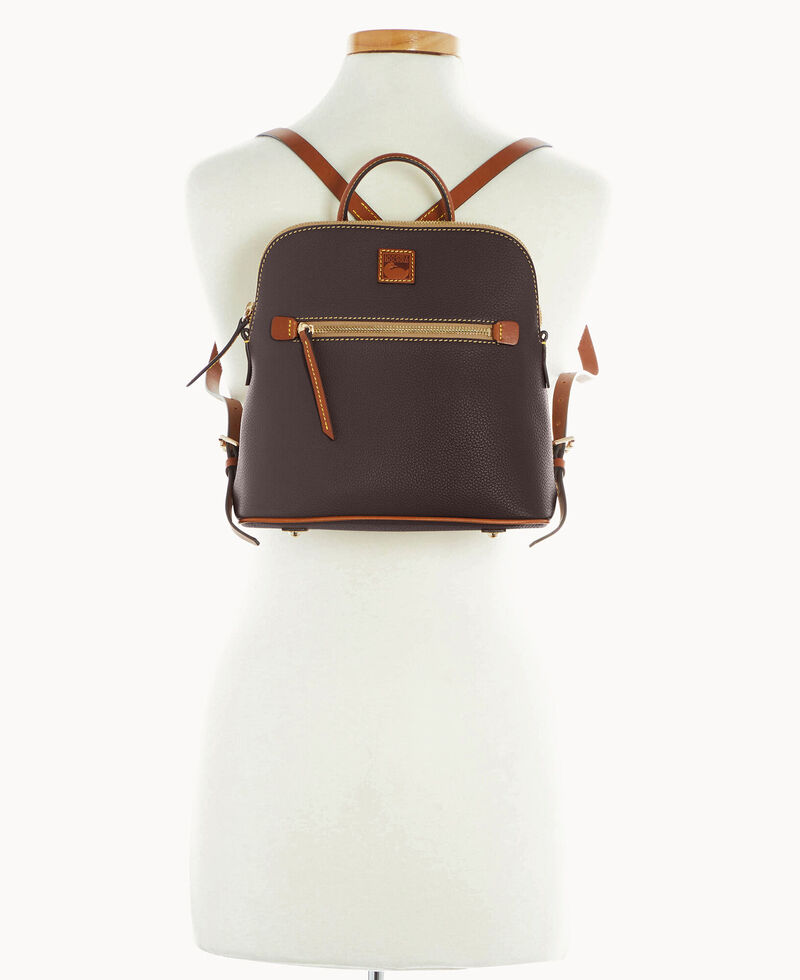 Dooney Pebble Grain Backpack Brown Tmoro ID-KSiiu5up