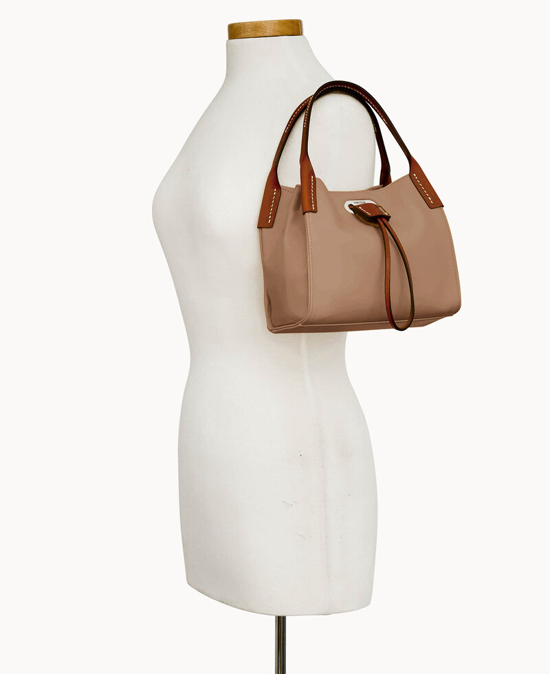 Dooney Oncour Roux Polo Tiny Full Up Taupe ID-LG3uDxw4