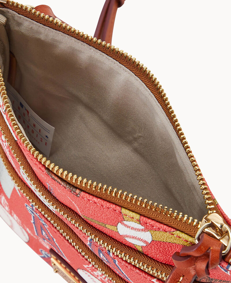 Dooney MLB Angels N S Triple Zip Crossbody Angels ID-LaQ9OcLQ