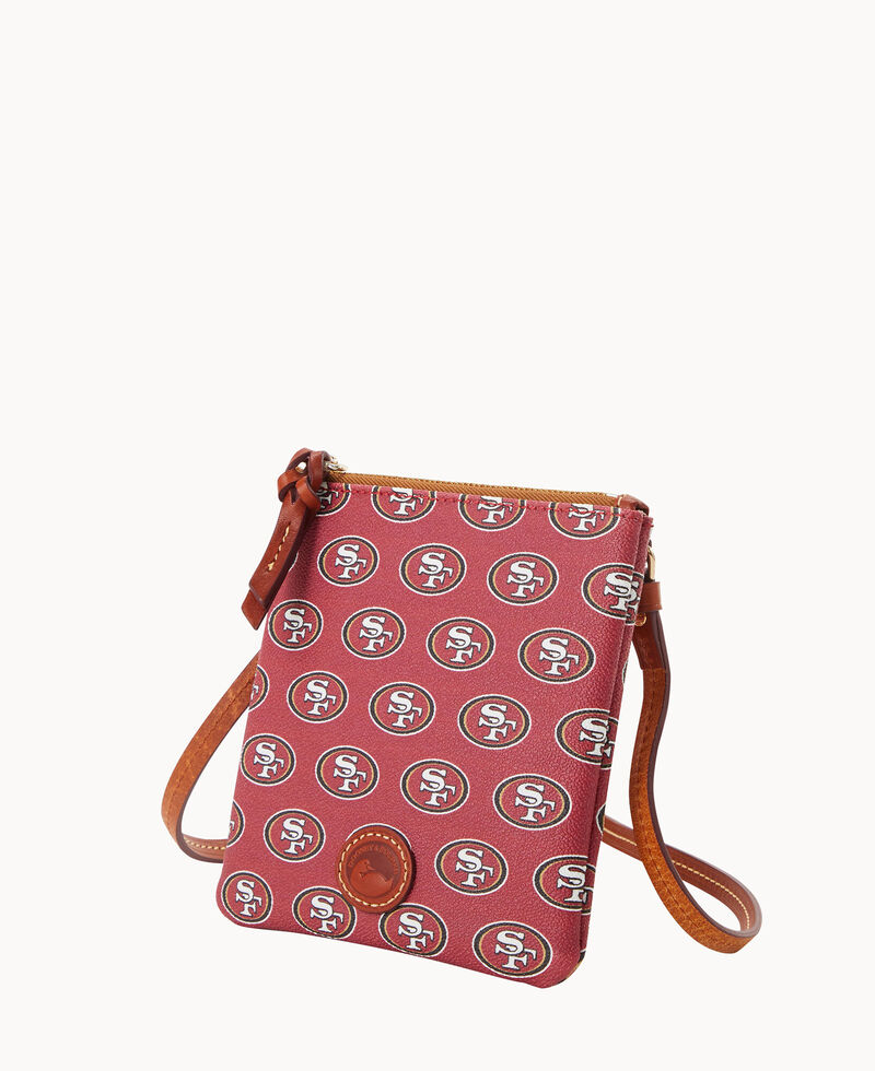 Dooney NFL 49ERS Small North South Top Zip Crossbody 49ERS ID-LmOaFByL