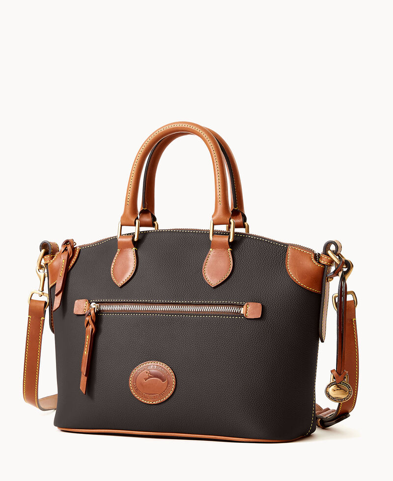 Dooney All Weather Leather 3.0 Domed Satchel 30 Black ID-NtflsAuD