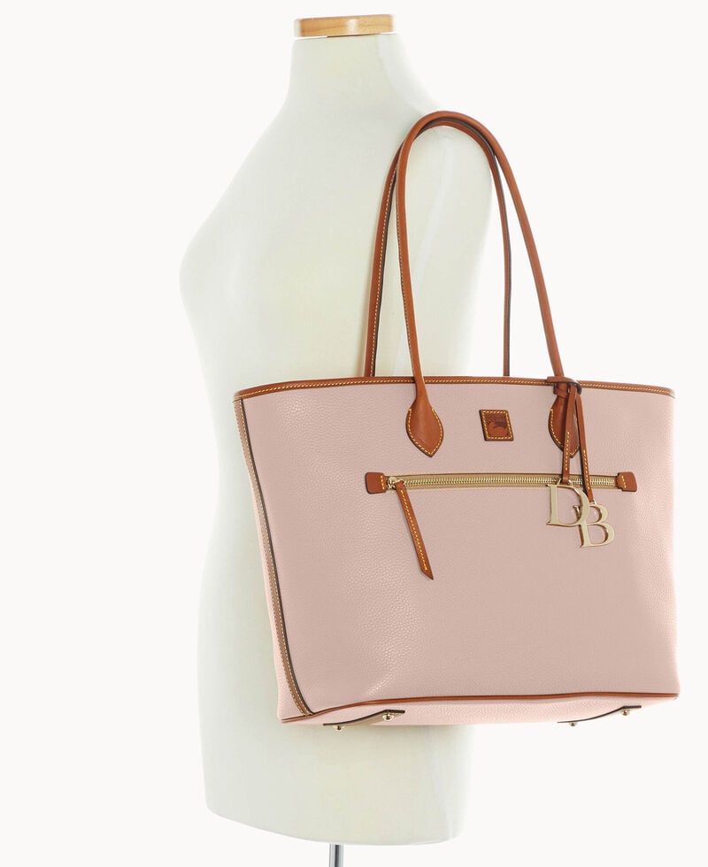 Dooney Pebble Grain Large Tote Oyster ID-Ot394zSU