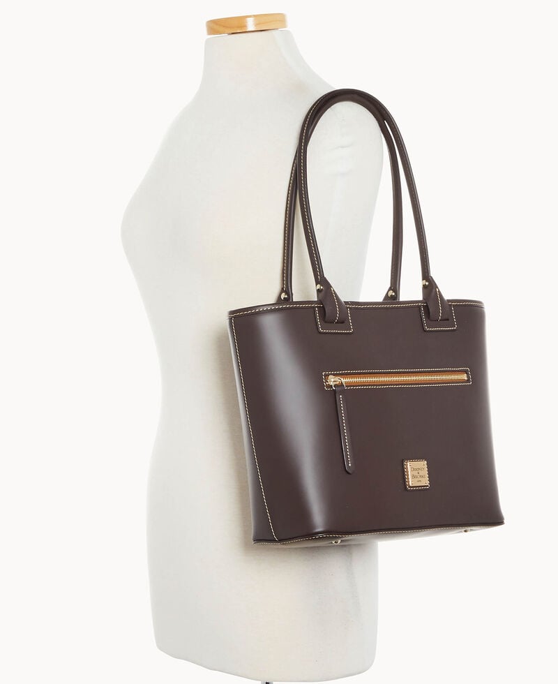 Dooney Quincey Beacon Tote Brown Tmoro ID-Q3SVGuef