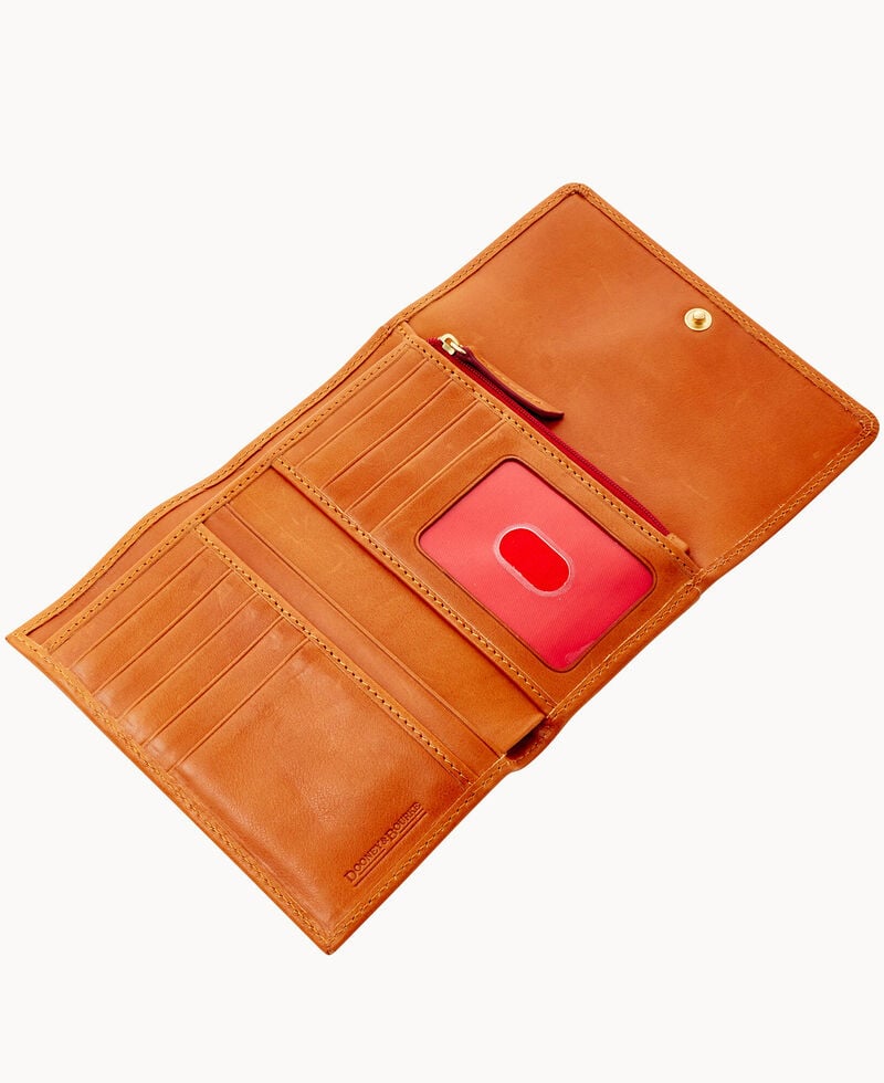 Dooney Florentine Flap Wallet Natural ID-W1VHaBIK