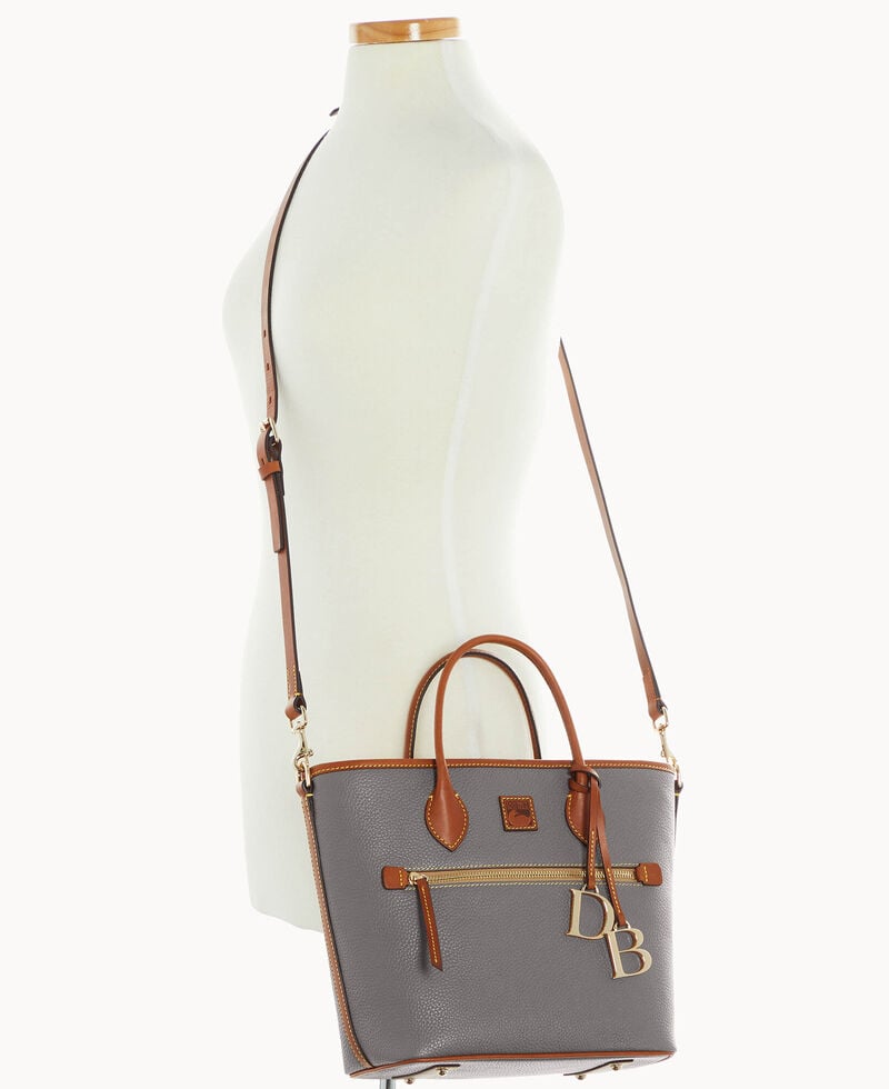 Dooney Pebble Grain Handle Tote Slate ID-WJuSfFiE
