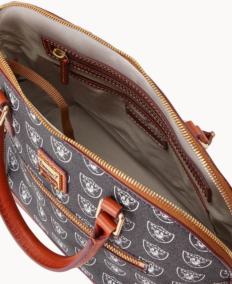 Dooney NFL Raiders Domed Zip Satchel Raiders ID-WYkiwQDK