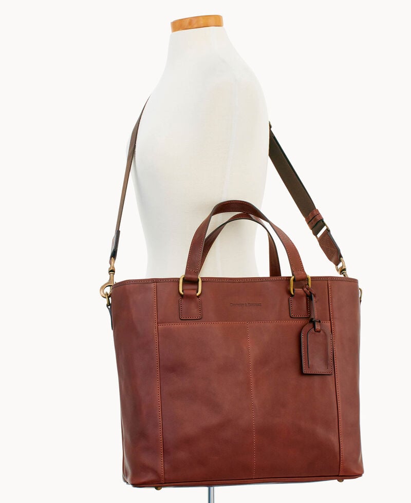 Dooney Florentine Newport Tote Chestnut ID-XhfK99r9