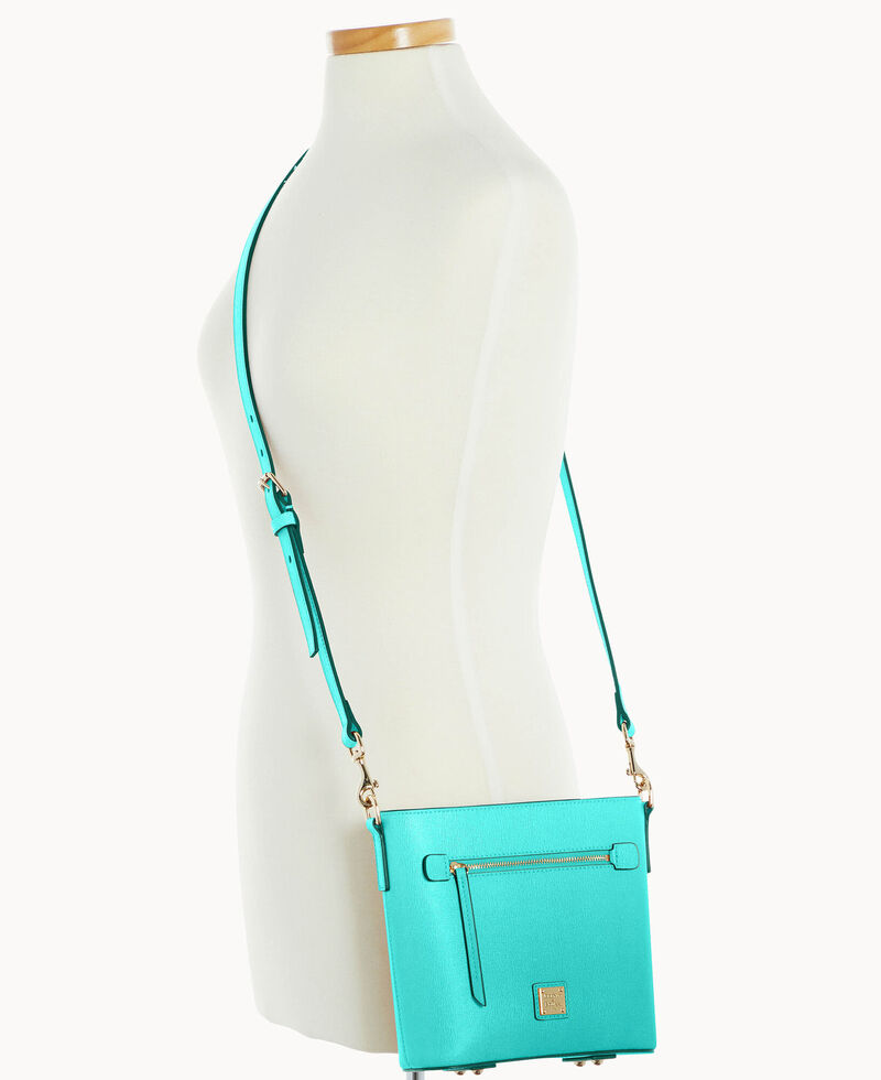 Dooney Saffiano Small Zip Crossbody Mint ID-YBnALbaj
