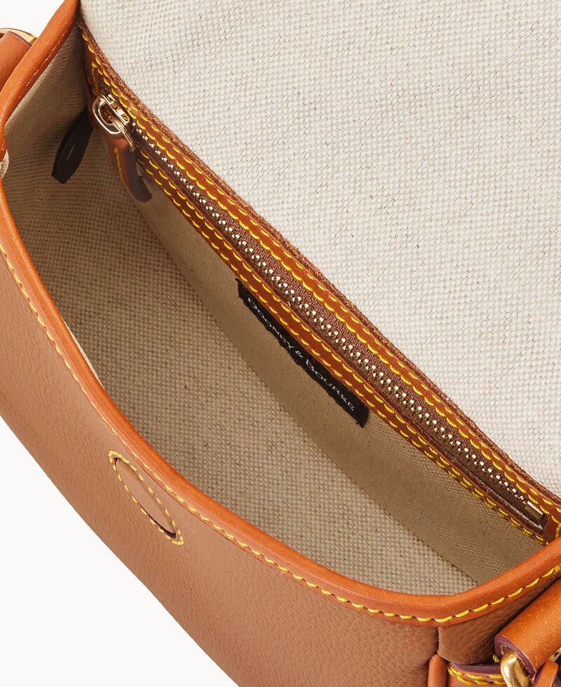 Dooney All Weather Leather 3.0 Saddle Crossbody 20 Caramel ID-YEnCi4CJ