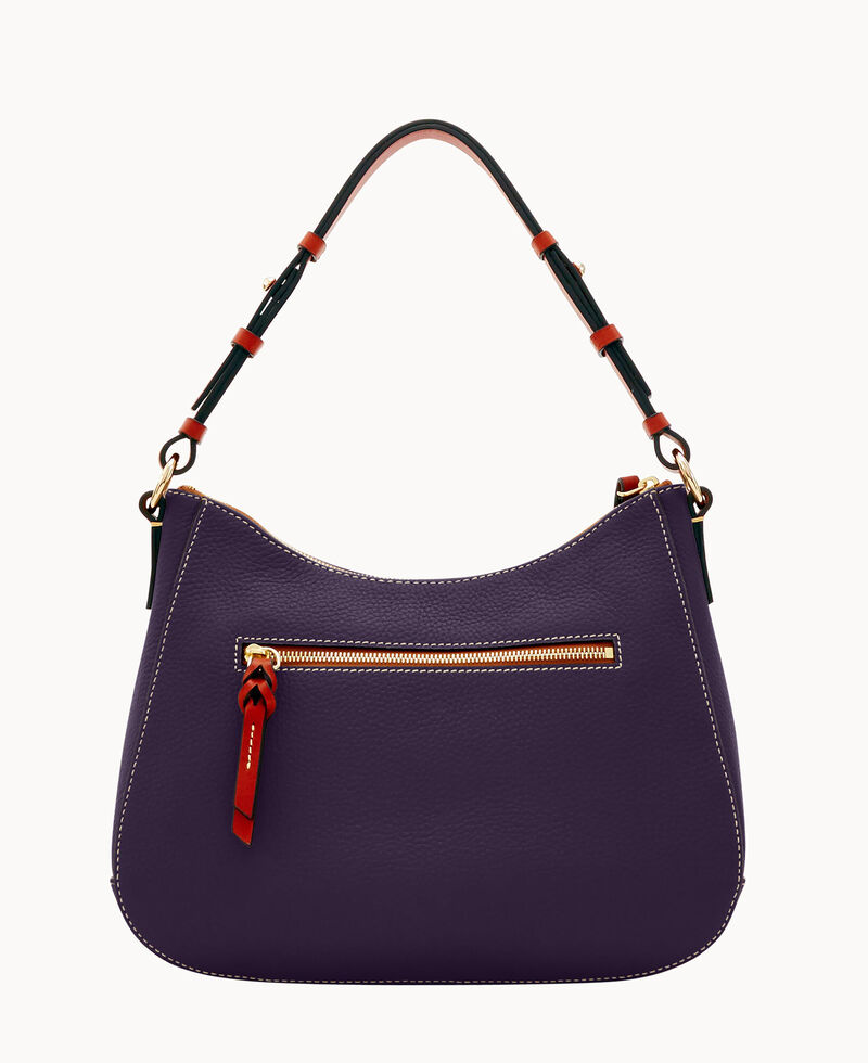 Dooney Pebble Grain Kiley Hobo Plum Wine ID-fAK4RPUN