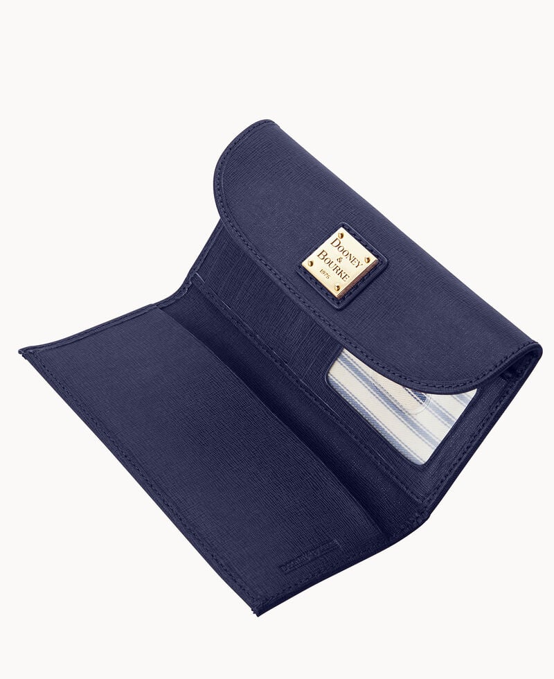 Dooney Saffiano Continental Clutch Marine ID-gevDUo8c