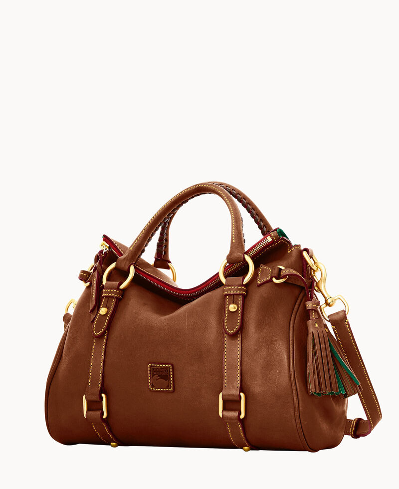 Dooney Florentine Satchel Chestnut ID-ilphpNjT