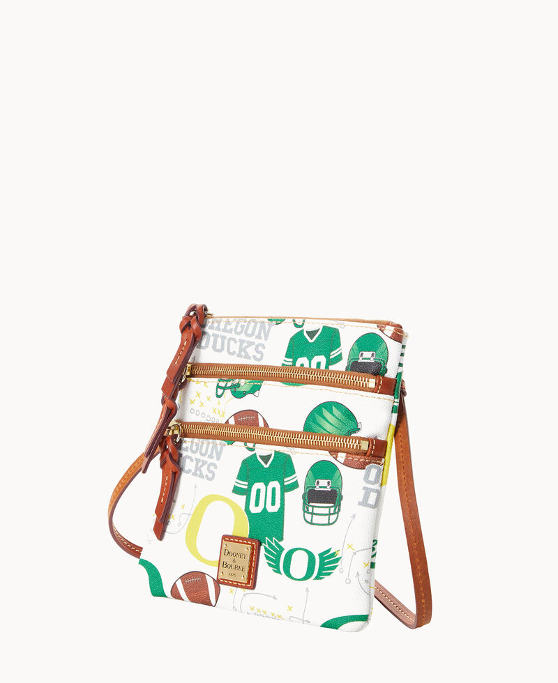 Dooney Collegiate Oregon N S Triple Zip Crossbody OREGON ID-l7SoMs7g